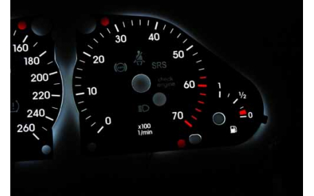 Шкалы приборов Mercedes C-class W203