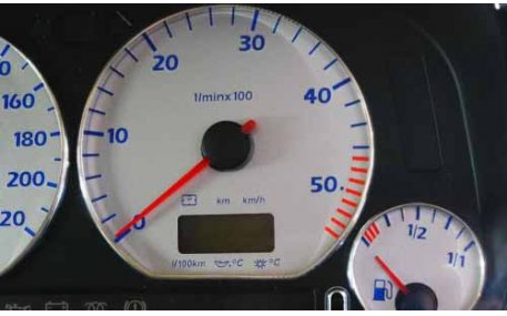 Шкалы приборов Volkswagen Golf 3