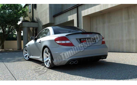 Бампер задний Mercedes SLK-class R171