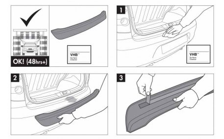 Накладка на задний бампер Nissan Qashqai J11 2017-2021