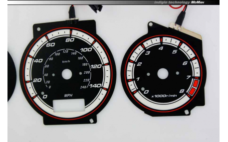 Шкалы приборов Mazda 323F BA