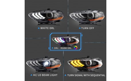 Фары передние Ford Mustang 2018-2022