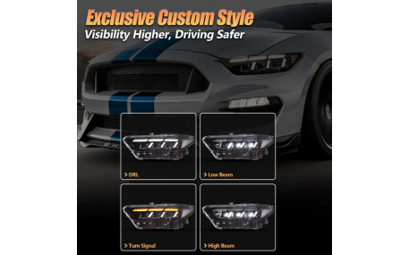 Фары передние Ford Mustang 2015-2017
