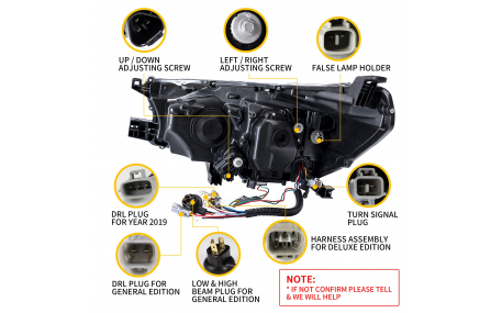 Фары передние Toyota Hilux 2015-2020