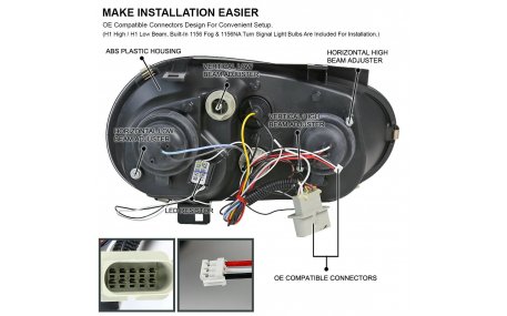 Фары передние Volkswagen Golf 4