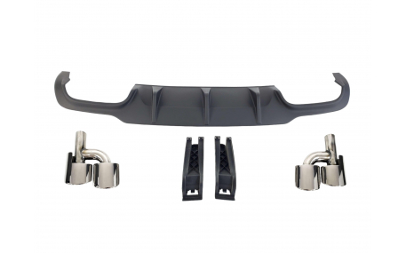 Накладка задняя Mercedes C-class W204 2011-2015