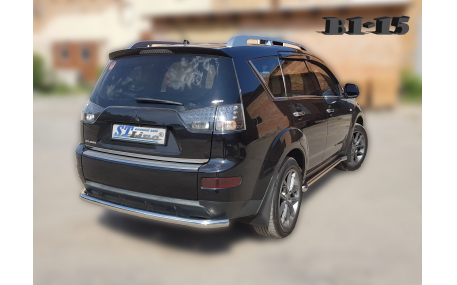 Защита задняя Mitsubishi Outlander