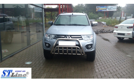 Защита передняя Mitsubishi Pajero Sport
