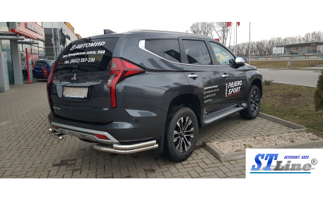 Защита задняя Mitsubishi Pajero Sport
