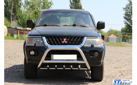 Защита передняя Mitsubishi Pajero Sport