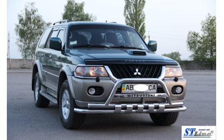 Защита передняя Mitsubishi Pajero Sport