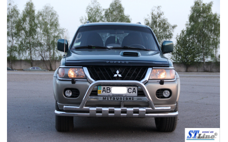 Защита передняя Mitsubishi Pajero Sport