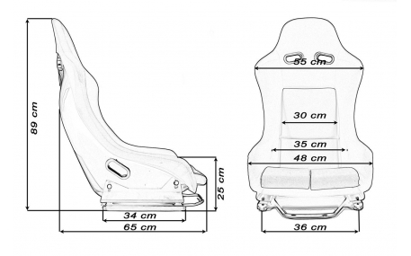 Сиденья MONZA GTR Welur Black