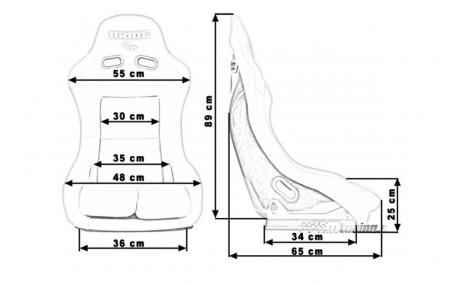 Сиденья GTR BRIDE BLACK GREY