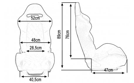 Сиденья MONZA GRAND Carbon Black