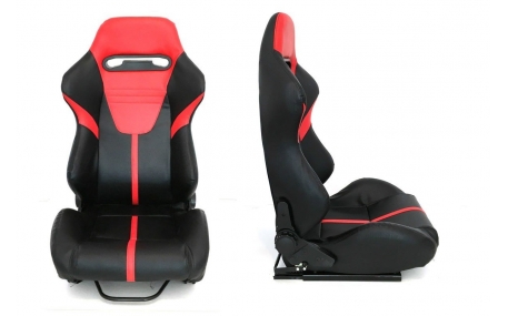 Сиденья MONZA R-LOOK II Black/Red