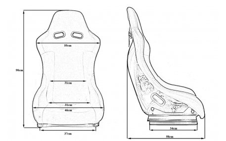 Сиденья MONZA GTR Plus Blue