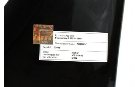 Сиденья Bimarco Dakar Skaj Black FIA