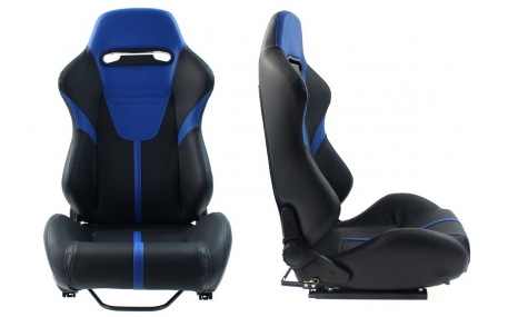 Сиденья MONZA R-LOOK II Black/Blue