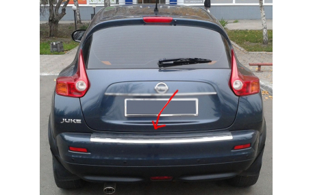 Накладка на задний бампер Nissan Juke 2010-2014