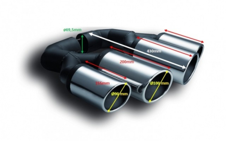 Насадка на глушитель Volkswagen Touareg