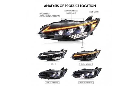 Фары передние Toyota Camry V55 USA