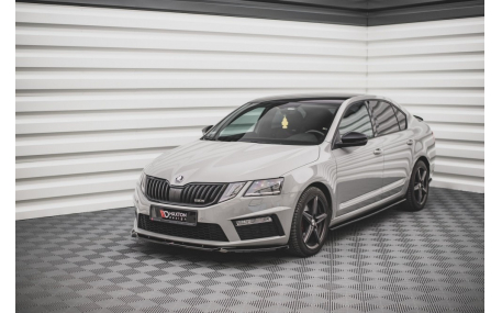 Накладка передняя Skoda Octavia A7 2017-2020