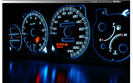 Шкалы приборов Honda CRX Del Sol