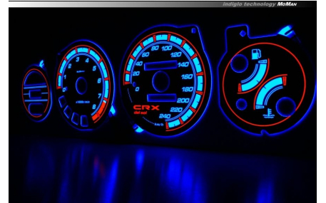 Шкалы приборов Honda CRX Del Sol