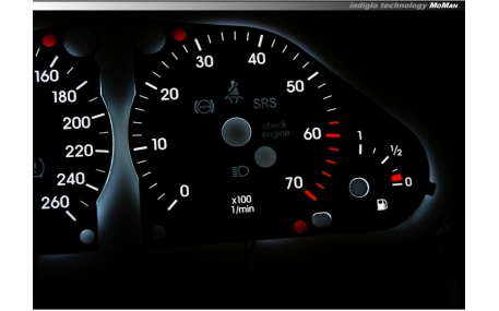 Шкалы приборов Mercedes C-class W203