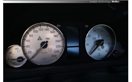 Шкалы приборов Mercedes C-class W203