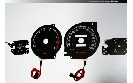 Шкалы приборов MitsubishiI Eclipse