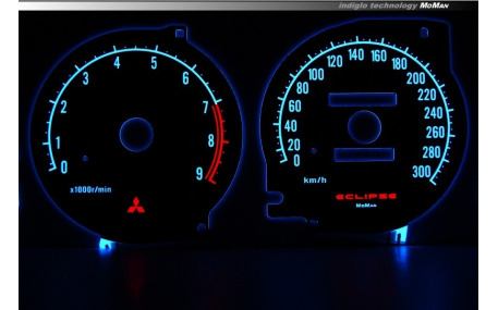 Шкалы приборов MitsubishiI Eclipse