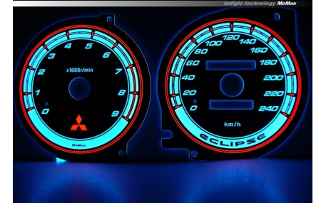 Шкалы приборов MitsubishiI Eclipse