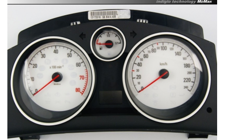 Шкалы приборов Opel Astra H