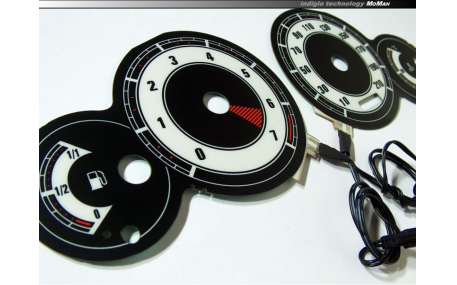 Шкалы приборов Peugeot 206