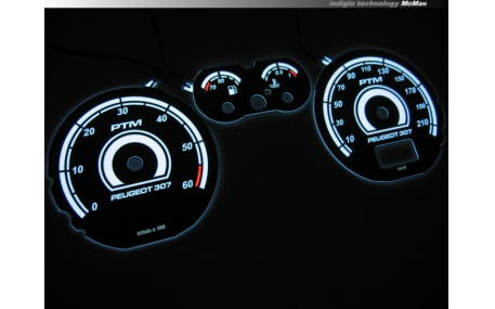 Шкалы приборов Peugeot 307