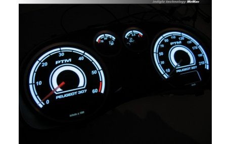 Шкалы приборов Peugeot 307