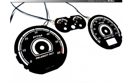Шкалы приборов Peugeot 307