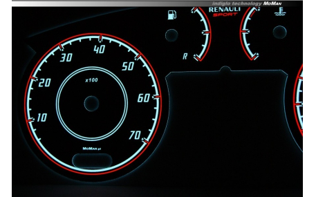 Шкалы приборов Renault Clio 2