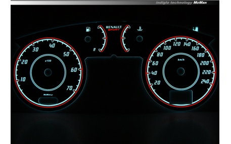Шкалы приборов Renault Clio 2