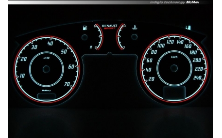 Шкалы приборов Renault Megane