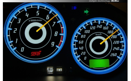 Шкалы приборов Subaru Impreza