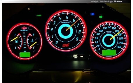 Шкалы приборов Subaru Impreza