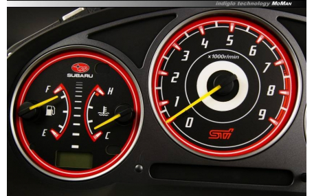 Шкалы приборов Subaru Impreza