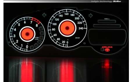 Шкалы приборов Toyota Celica