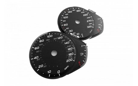 Шкалы приборов AUDI RS7