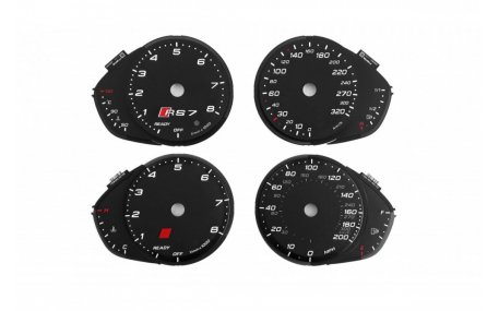 Шкалы приборов AUDI RS7