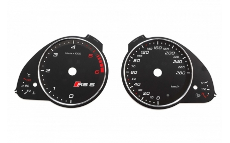 Шкалы приборов AUDI RS5