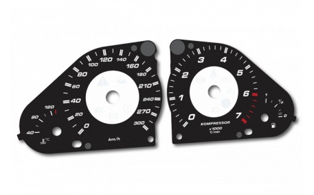 Шкалы приборов Mercedes C-class W203